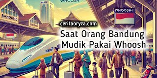 Saat Orang Bandung Mudik Pakai Whoosh